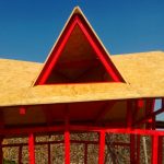 OSB board timber roof cladding