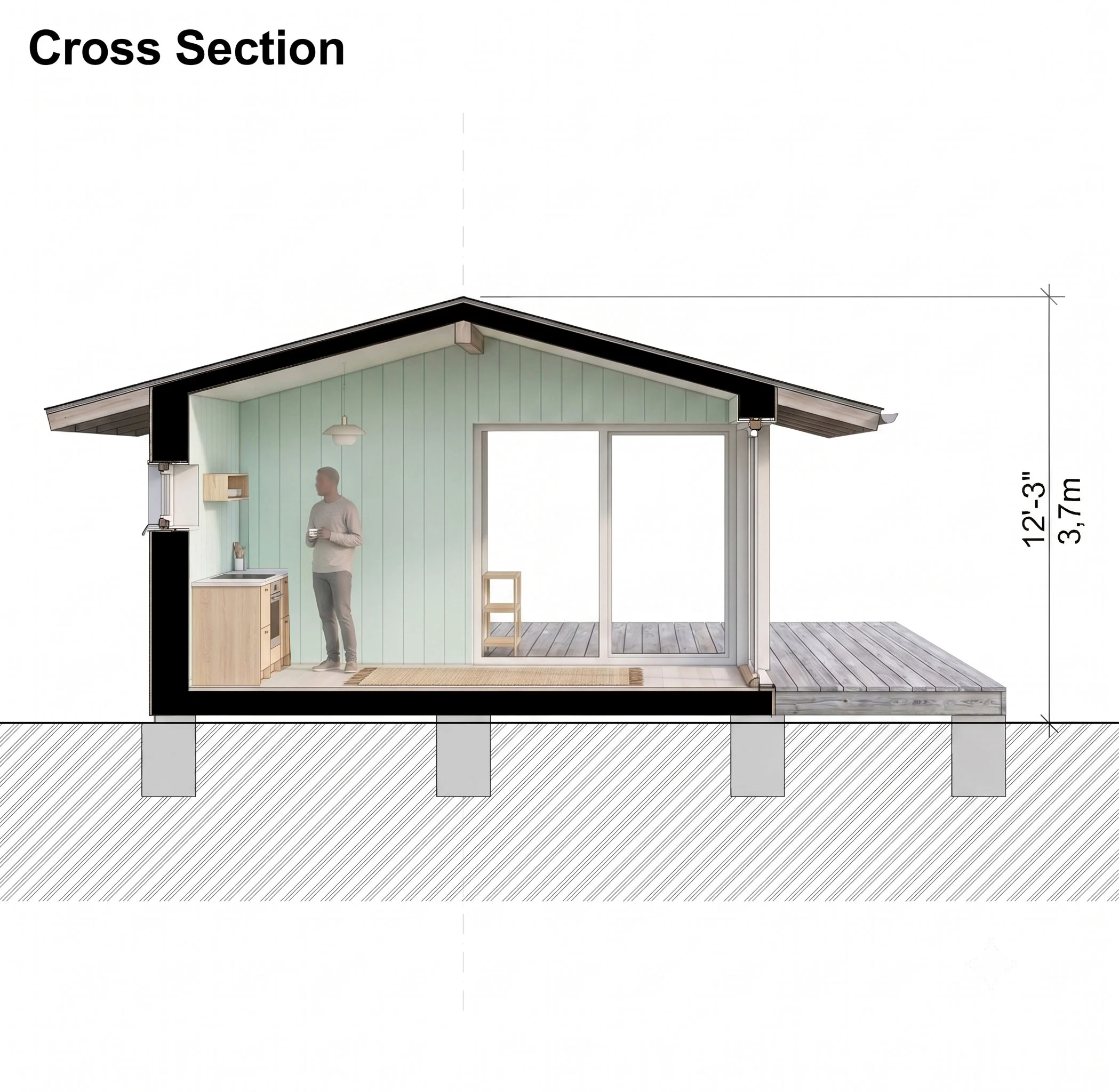 Modern Scandinavian Cabin Plans Solis - Image 3