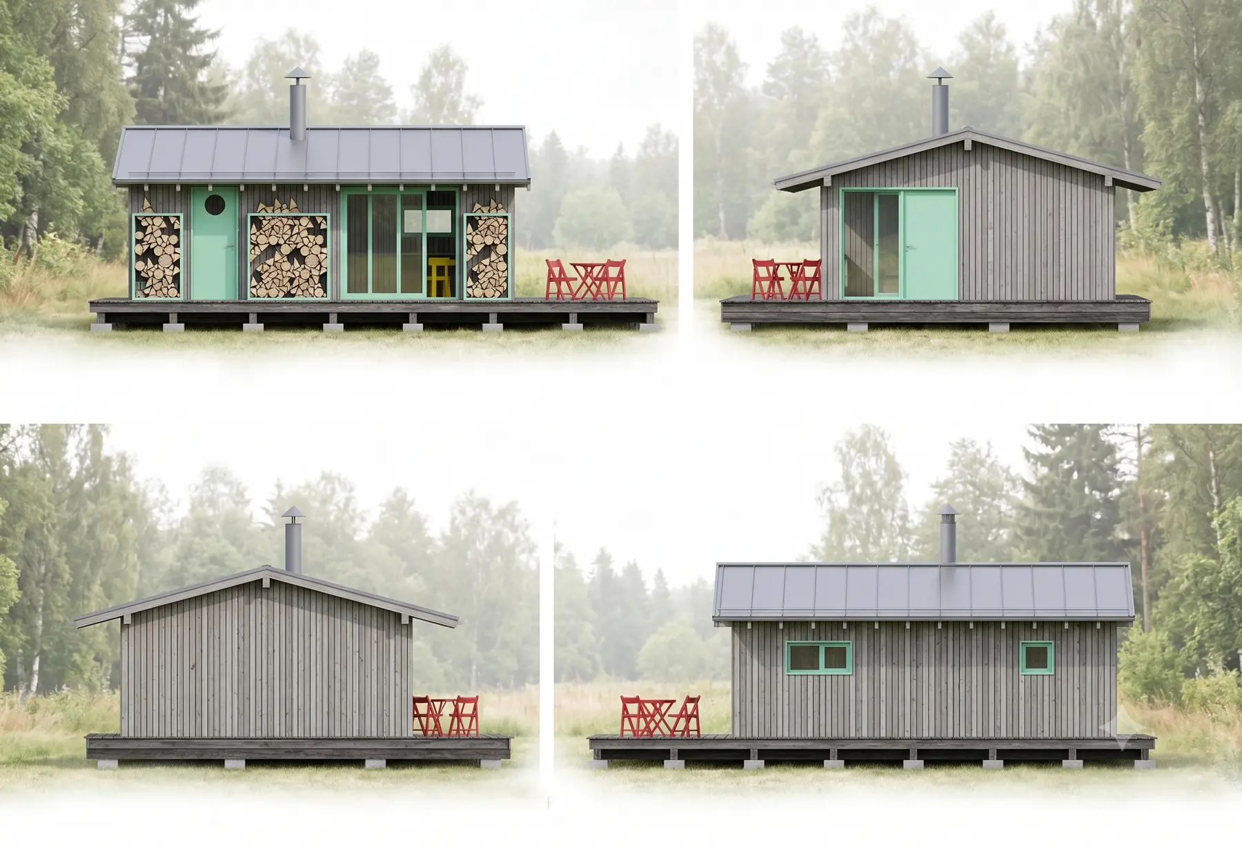 Modern Scandinavian Cabin Plans Solis - Image 7