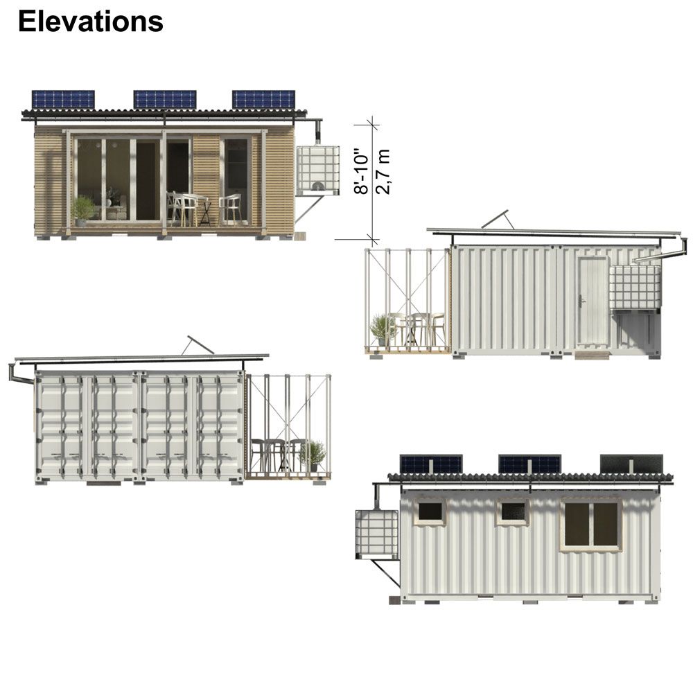 Steel Modified Shipping Containers , Rust Proof Temporary Storage Containe…   Container house plans, Shipping container house plans, Shipping container  home designs