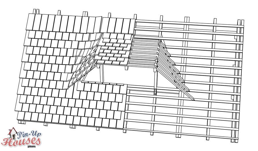 Wood Shingle Roof Cabin Plans Tiny Home Plans Micro House Plans