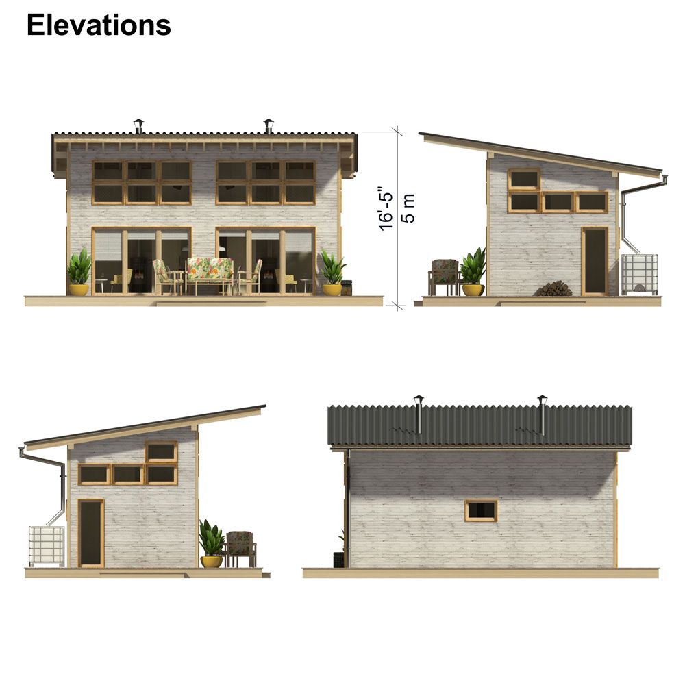 Guest Cottage Plans, image size:1000x1000