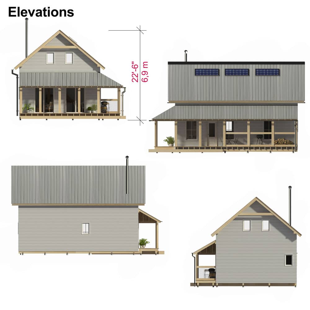 Full Wrap Around Porch Frames the Madrone Ranch House Plan - Associated  Designs, image size:1000x1000