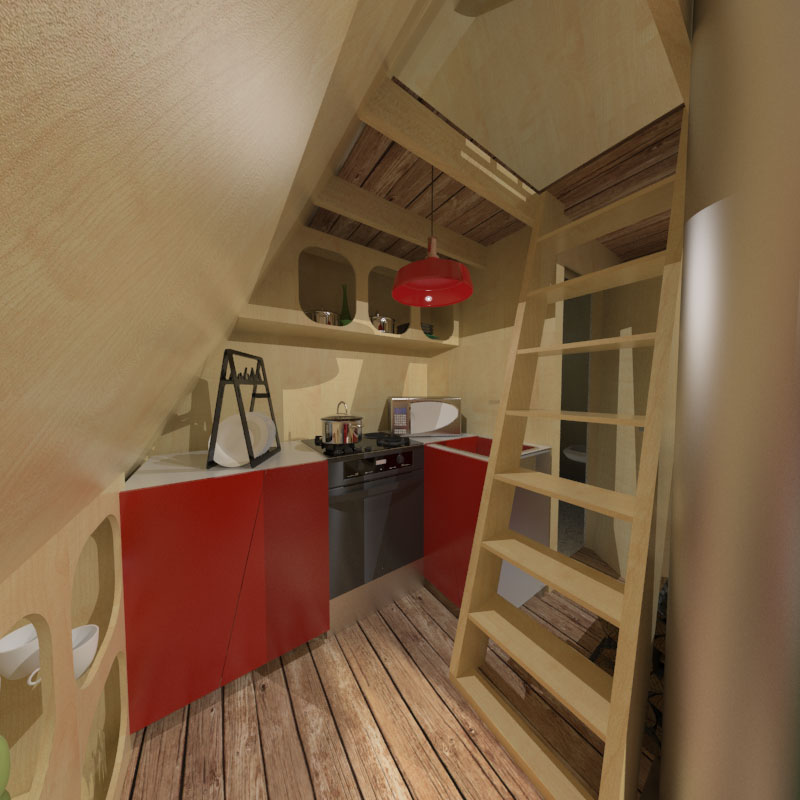 A Frame Tiny House Plans Alexis