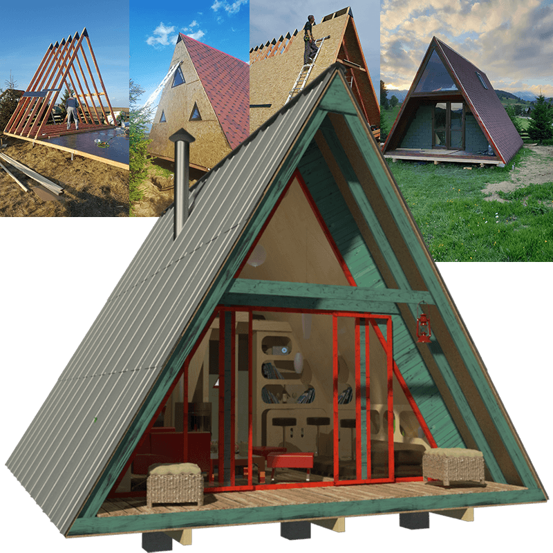  A Frame  Tiny  House  Plans 