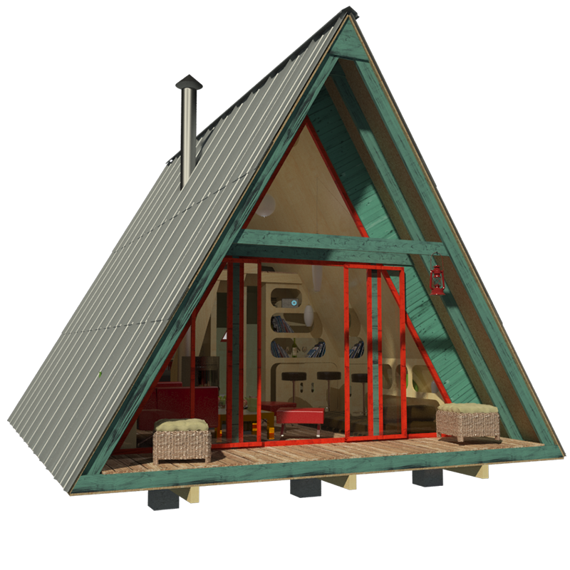 A Frame Tiny House Plans