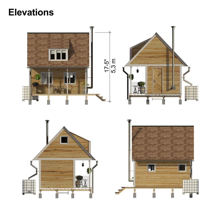 Cabin Plans with Loft Bedroom