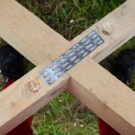 cabin timber frame metal connection detail