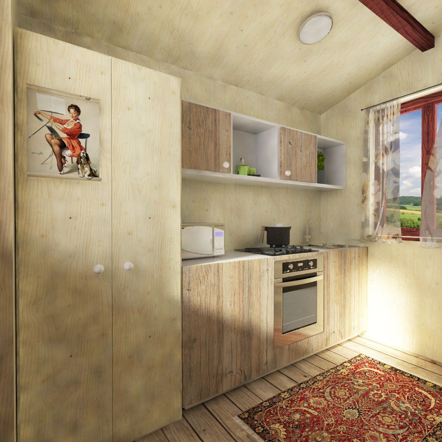 Campground Cabin Plans - Pin-Up Houses, image size:900x900