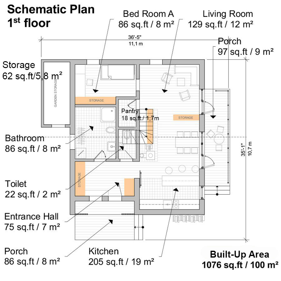 Clerestory House Plans Thelma