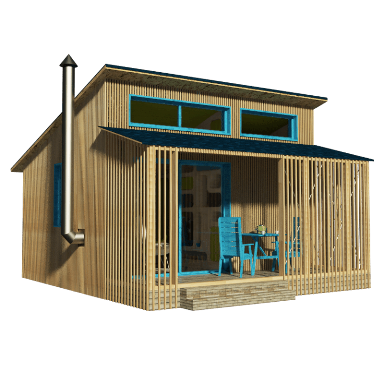Free Pin-Up Houses Plans - Small Wooden House Plans | Micro Cabin Plans ...
