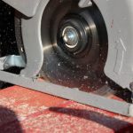 tiny house construction electric saw