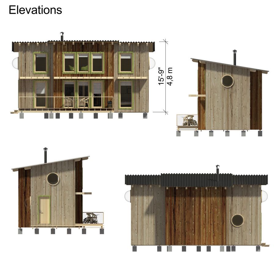 Wood Cabin Plans Helen - Image 5