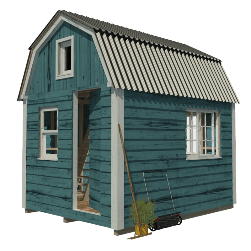 12×16 tall barn style gambrel roof shed plans