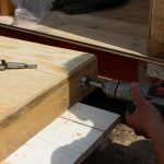 the wall floor connections holes