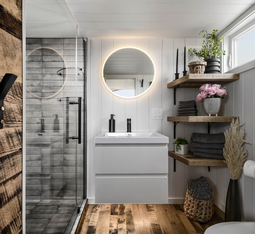 How to Design a Functional Bathroom in Your Tiny Home? - Small Wooden ...