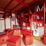 wooden small cabin Cheryl interior