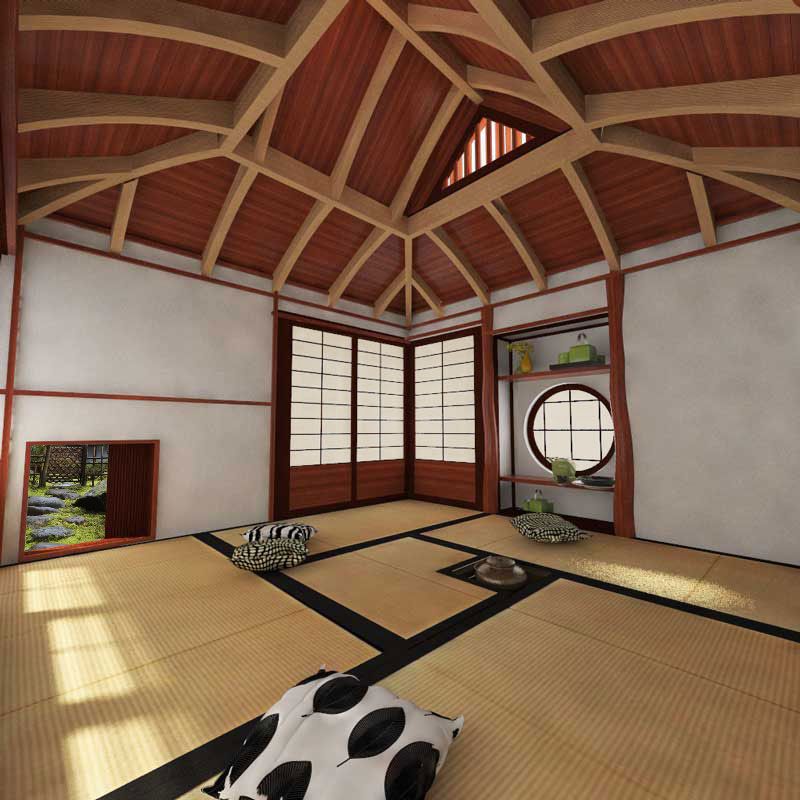 japanese tea house plans