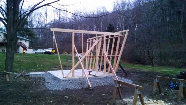 wall frames for wooden cabin