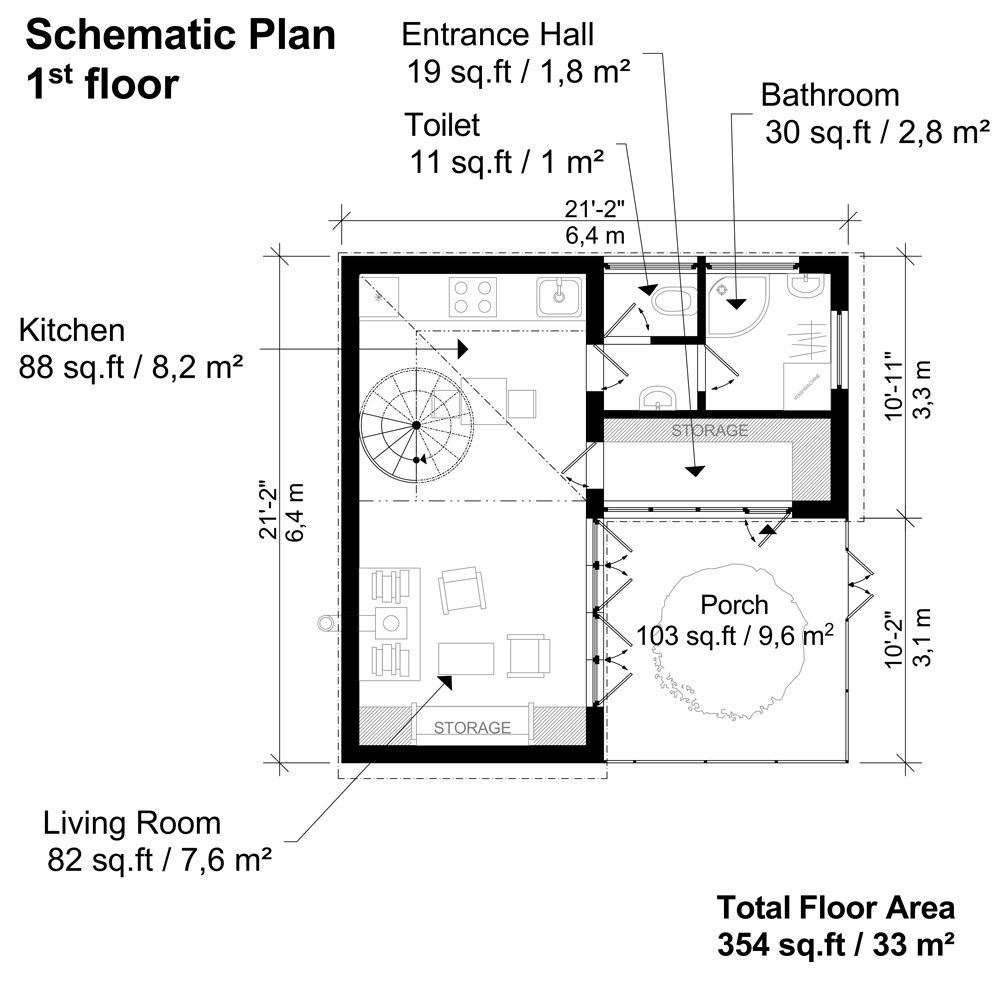 Small Atrium House Plans