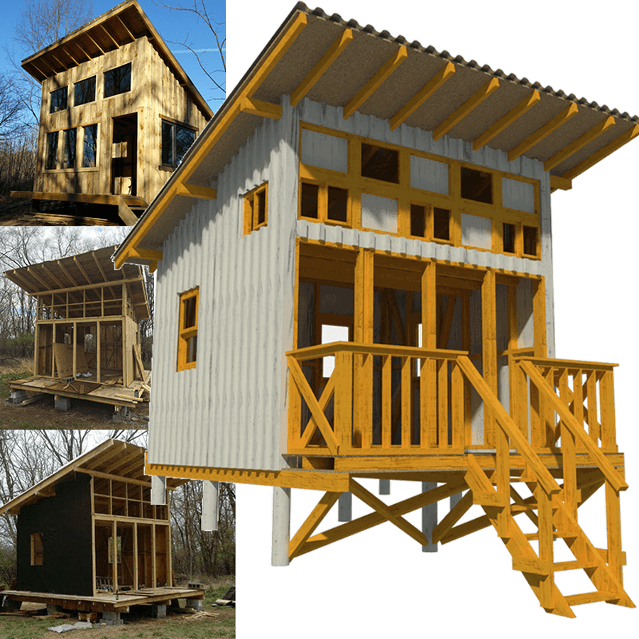 elevated cabin plans