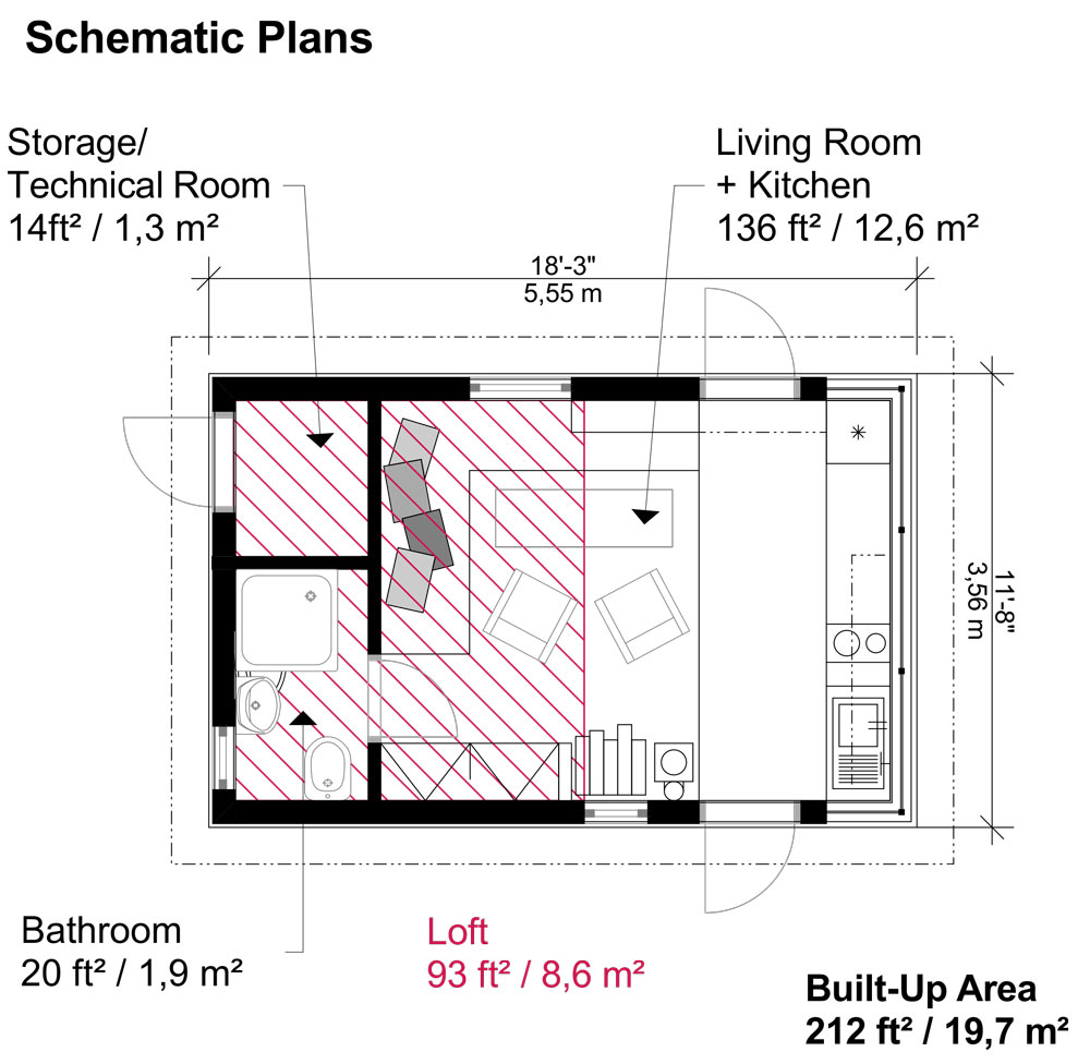 Vacation Cottage Plans Christie, image size:1000x976