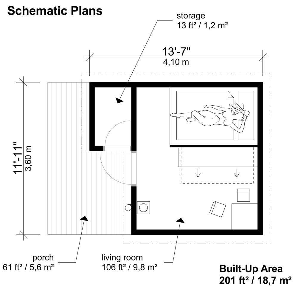 Garden Cabin Plans Gina - Image 2