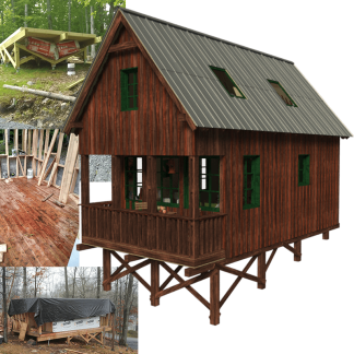 Small House Plans with Gable Roof Ginger