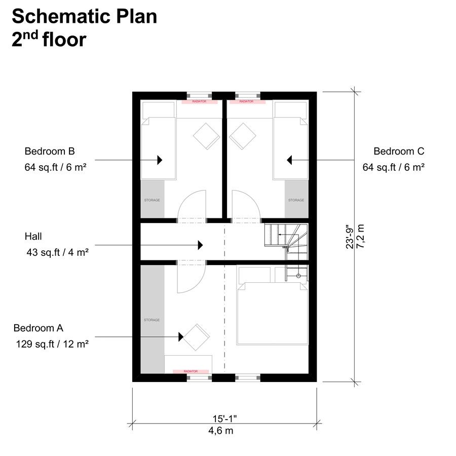 15+ Small House Plans 3 Bedroom