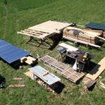 small wood cabin construction