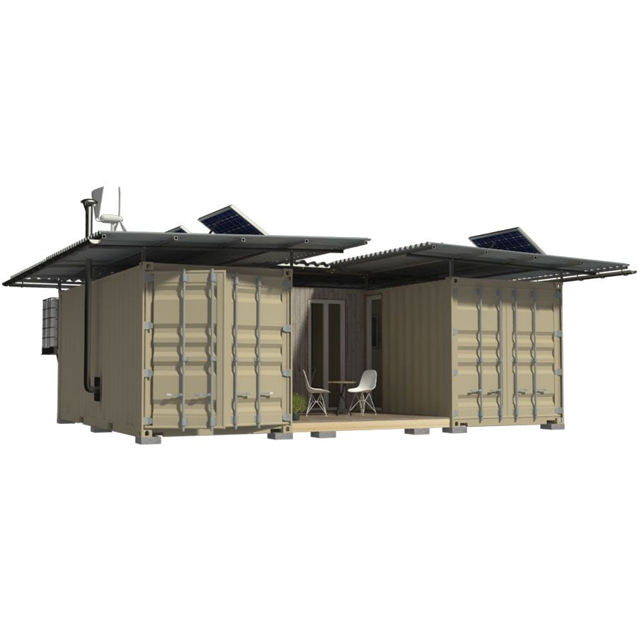  Two  20ft Shipping Container  House  Floor Plans  with 2  Bedrooms 