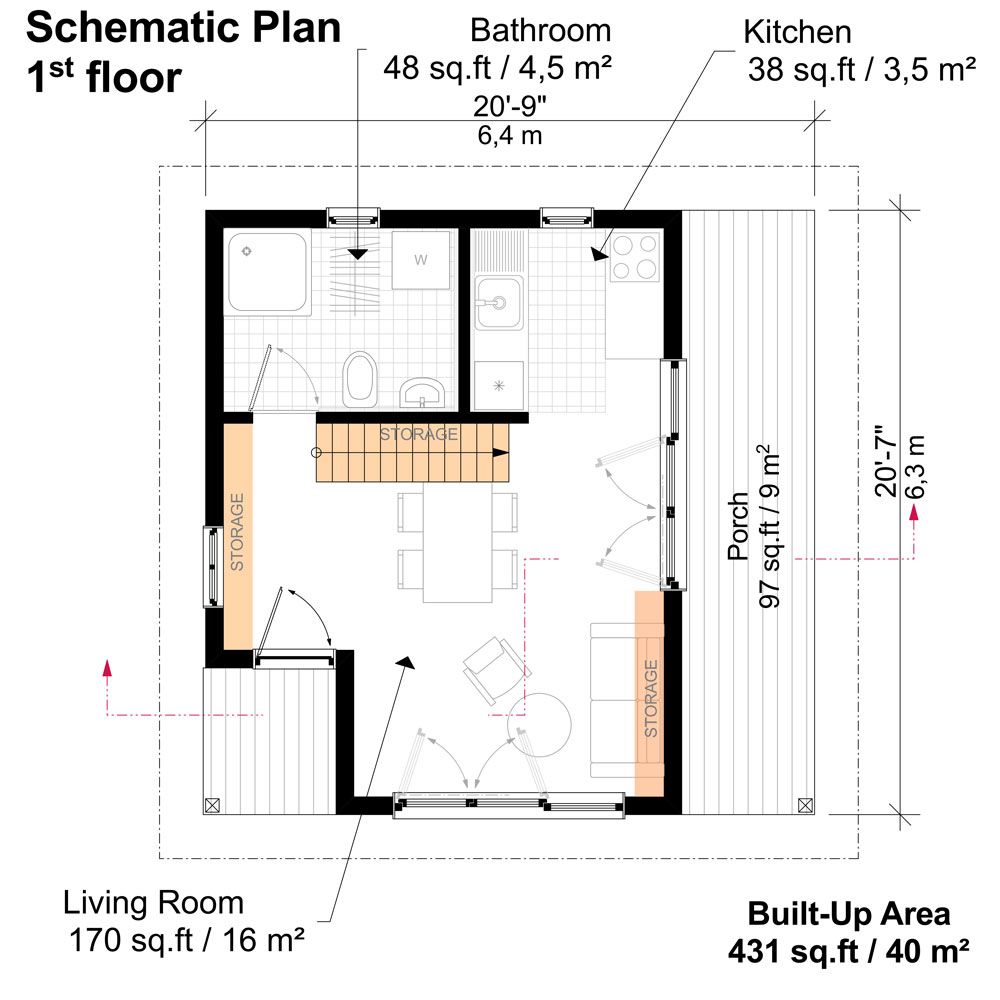 2 Bedroom Cabin With Loft Floor Plans Very Detailed Materials List