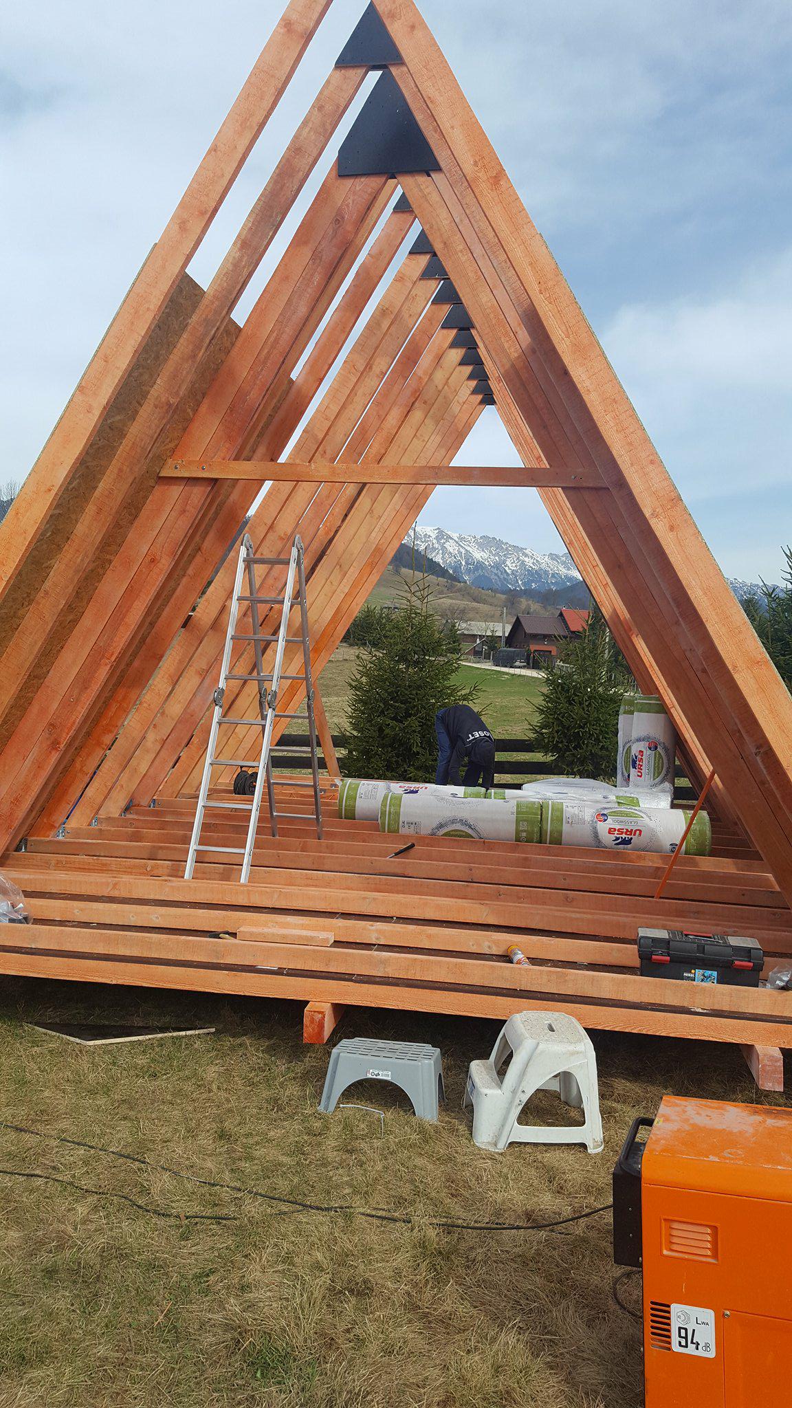 Small A Frame House In Romanian Carpathia Part 1 Small Wooden