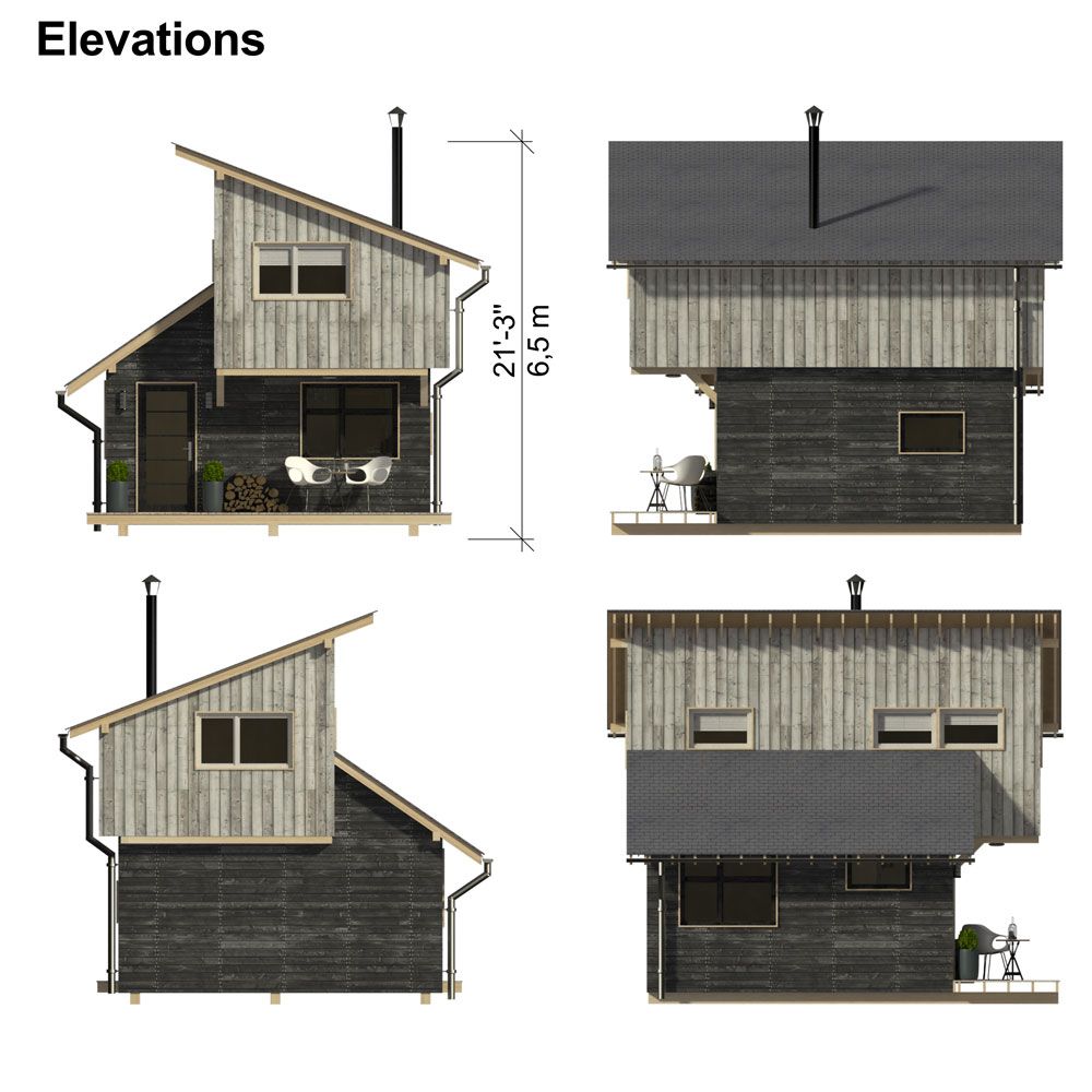 Two Storey Cabin Plans Kathy - Image 5