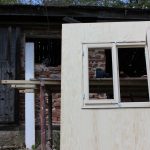 DIY houses wall panel with window